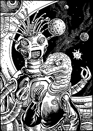 ZENTAPHER - Kintradim Crux (links ein Mokko namens Oniok) PR 2093 Zeichner: Michael Wittmann © Heinrich Bauer Verlag KG, Hamburg