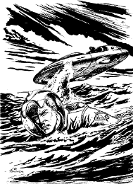 Abgestürzt - Kamurte auf »Camelot« PR 1924 Zeichner: Alfred Kelsner © Heinrich Bauer Verlag KG, Hamburg