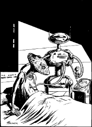 Tuyula Azyk - Untersuchung (Medoroboter) PR 1948 Zeichner: Alfred Kelsner © Heinrich Bauer Verlag KG, Hamburg