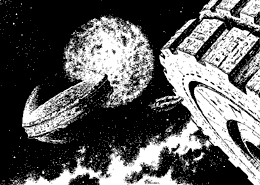 Empirium - Anflug (Trans-Z-Kapsel, Ring von Zophengorn) PR 1933 Zeichner: Alfred Kelsner © Heinrich Bauer Verlag KG, Hamburg