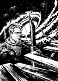 Impressionen - Perry Rhodan und die Brücke in die Unendlichkeit PR 2052 Zeichner: Alfred Kelsner © Heinrich Bauer Verlag KG, Hamburg