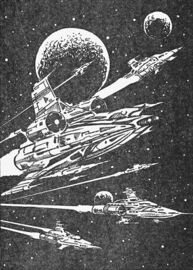 Heft PR 990: Keilraumschiffe Zeichner: Themistokles Kanellakis © Heinrich Bauer Verlag KG, Hamburg