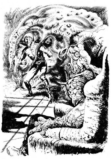 Der Kyriliane-Seher Vrentizianex hat Atlan in seiner Gewalt Atlan 181 Zeichner: Johnny Bruck © Heinrich Bauer Verlag KG, Hamburg