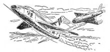 Bulls Kampf über den Wolken PR 2 – Illustration 3 Zeichner: Johnny Bruck © Heinrich Bauer Verlag KG