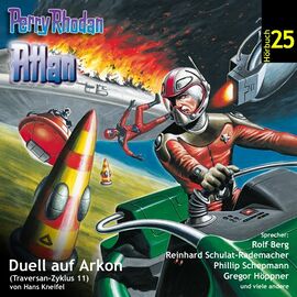 Hörspiel 25: Duell auf Arkon (Traversan-Zyklus 11), Zeichner: Alfred Kelsner, © Eins A Medien GmbH, Köln