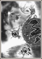 Die Raumschiffe des "Unbekannten" vernichten was ihnen in die Quere kommt. © Heinrich Bauer Verlag KG