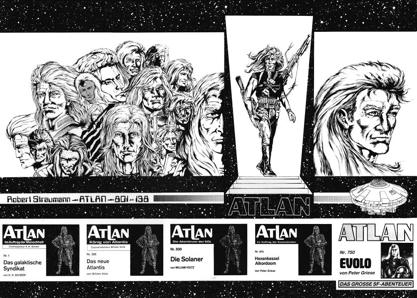 Impressionen Atlan 801 Zeichner: Robert Straumann © Heinrich Bauer Verlag KG, Hamburg