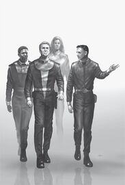 Zu Gast in der PACADEMO (Lloyd/Tschubai, Rhodan bei Povistar) PR 2567 Zeichner: Swen Papenbrock © Heinrich Bauer Verlag KG, Hamburg