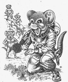 Heft PR 968: ES projiziert Mausbiber Zeichner: Themistokles Kanellakis © Heinrich Bauer Verlag KG, Hamburg