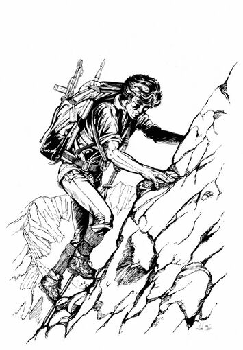 Tolden, der Dalia, versucht zu überleben. Atlan 751 Zeichner: Robert Straumann © Heinrich Bauer Verlag KG, Hamburg