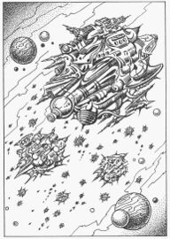 Heft PR 998: Posbi-Fragmentraumschiff Zeichner: Themistokles Kanellakis © Heinrich Bauer Verlag KG, Hamburg