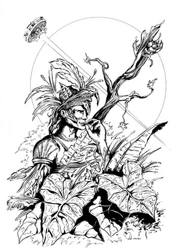 Rastol, Häuptling der Africanis. Atlan 767 Zeichner: Robert Straumann © Heinrich Bauer Verlag KG, Hamburg