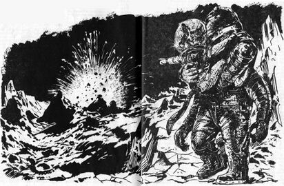 PR 393: Gucky und Paladin beobachten eine Explosion Zeichner: Johnny Bruck © Heinrich Bauer Verlag KG, Hamburg