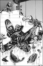 Von seiner schützenden Rüstung beraubt, stirbt RHM-3. © Heinrich Bauer Verlag KG