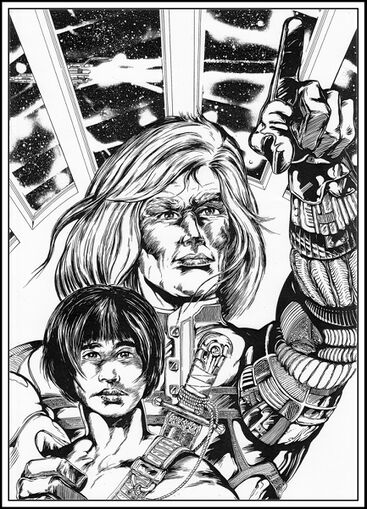 Atlan und Chipol an Bord der STERNSCHNUPPE Atlan 700 Zeichner: Robert Straumann © Heinrich Bauer Verlag KG, Hamburg