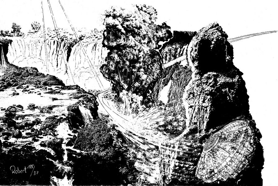 Die STERNSCHNUPPE auf der Flucht vor einer gegnerischen Flotte Atlan 838 Zeichner: Robert Straumann © Heinrich Bauer Verlag KG, Hamburg