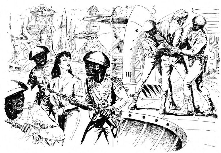 Impressionen Atlan 199 Zeichner: Johnny Bruck © Heinrich Bauer Verlag KG, Hamburg