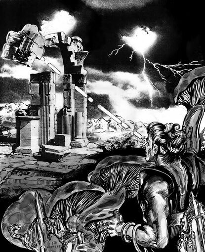 Vestak entdeckt seine neue Psi-Fähigkeit Atlan 742 Zeichner: Robert Straumann © Heinrich Bauer Verlag KG, Hamburg