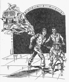 Heft PR 959: Teil-Helk, Gucky, Reginald Bull, Perry Rhodan Zeichner: Themistokles Kanellakis © Heinrich Bauer Verlag KG, Hamburg