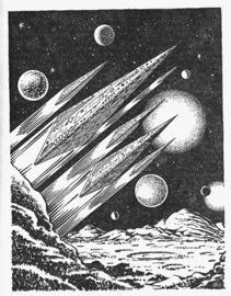 Heft PR 961: Keilraumschiffe der Orbiter Zeichner: Themistokles Kanellakis © Heinrich Bauer Verlag KG, Hamburg