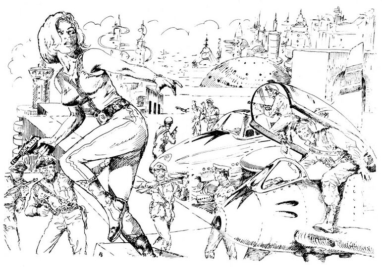 Impressionen Atlan 109 Zeichner: Johnny Bruck © Heinrich Bauer Verlag KG, Hamburg