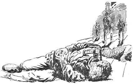 PR 46 Reginald Bull und Tama Yokida stürzten von der Galerie Zeichner: Johnny Bruck © Heinrich Bauer Verlag KG, Hamburg