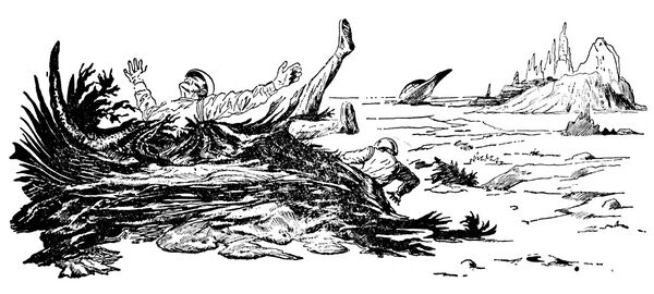 PR 47 Notlandung auf Gom Zeichner: Johnny Bruck © Heinrich Bauer Verlag KG, Hamburg