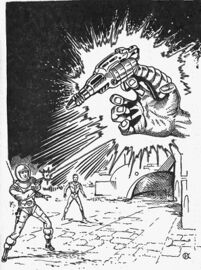 Heft PR 967: Materiesenkeprojektionen greifen an Zeichner: Themistokles Kanellakis © Heinrich Bauer Verlag KG, Hamburg