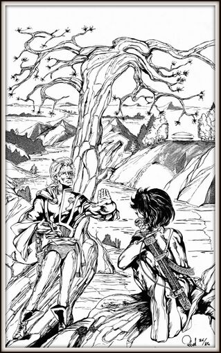 Atlan gibt Chipol Unterricht über die Raumfahrt Atlan 700 Zeichner: Robert Straumann © Heinrich Bauer Verlag KG, Hamburg