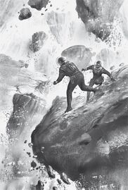 Deflagration von Psi-Materie (Perry Rhodan & Lloyd/Tschubai) PR 2555 Zeichner: Swen Papenbrock © Heinrich Bauer Verlag KG, Hamburg