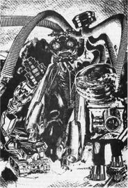 Kampfroboter (in der JULES VERNE) PR 2582 Zeichner: Michael Wittmann © Heinrich Bauer Verlag KG, Hamburg