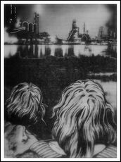 Atlan und Chipol vor der Grosstadt Karmenfunkel. © Heinrich Bauer Verlag KG