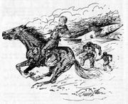 Perry Rhodan galoppiert mit Takvorian vom Kurierschiff fort, Richtung Zeitmaschine © Heinrich Bauer Verlag KG