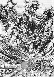 »Also stieg er hinein« (Alaska in der LEUCHTKRAFT) PR 2558 Zeichner: Michael Wittmann © Heinrich Bauer Verlag KG, Hamburg