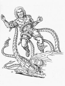 Ein Roboter Mechanicas attackiert Atlan PR 120 IV – Illustration 2 Zeichner: Themistokles Kanellakis © Heinrich Bauer Verlag KG