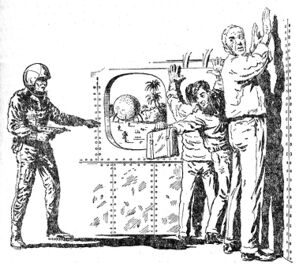 PR 6 Tako Kakuta stellt den »Boss« und seine Bande Zeichner: Johnny Bruck © Heinrich Bauer Verlag KG, Hamburg