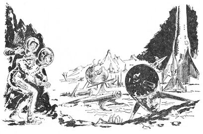 PR 42 Perry Rhodan findet den Schiffsfriedhof Zeichner: Johnny Bruck © Heinrich Bauer Verlag KG, Hamburg