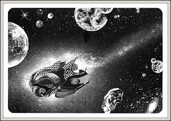 Die STERNENSEGLER – von den Hyptons WEISHEIT DER KÄLTE genannt Atlan 747 Zeichner: Robert Straumann © Heinrich Bauer Verlag KG, Hamburg