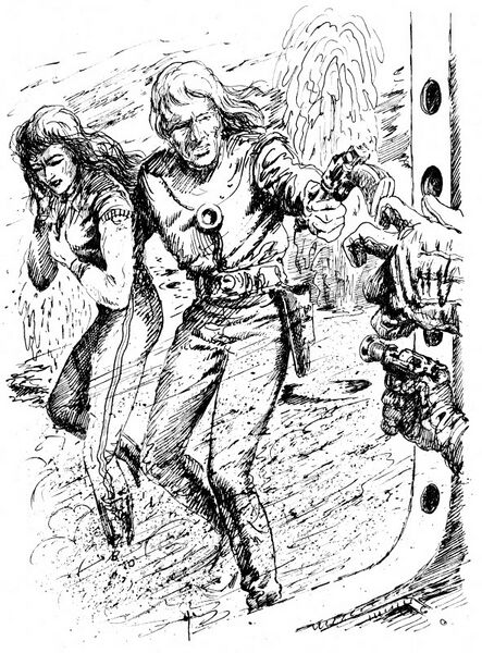 Crysalgira und Atlan Atlan 202 Zeichner: Johnny Bruck © Heinrich Bauer Verlag KG, Hamburg