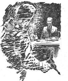 Mercant entlarvt Rhodan PR 5 – Illustration 6 Zeichner: Johnny Bruck © Heinrich Bauer Verlag KG