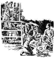 In der Venus-Festung PR 8 – Illustration 5 Zeichner: Johnny Bruck © Heinrich Bauer Verlag KG