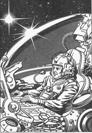 Heft PR 982: Rettungskapsel mit Perry Rhodan Zeichner: Themistokles Kanellakis © Heinrich Bauer Verlag KG, Hamburg