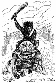 PR 429: Icho Tolot und Lord Zwiebus verfolgen den entführten Alaska Saedelaere Zeichner: Johnny Bruck © Heinrich Bauer Verlag KG, Hamburg