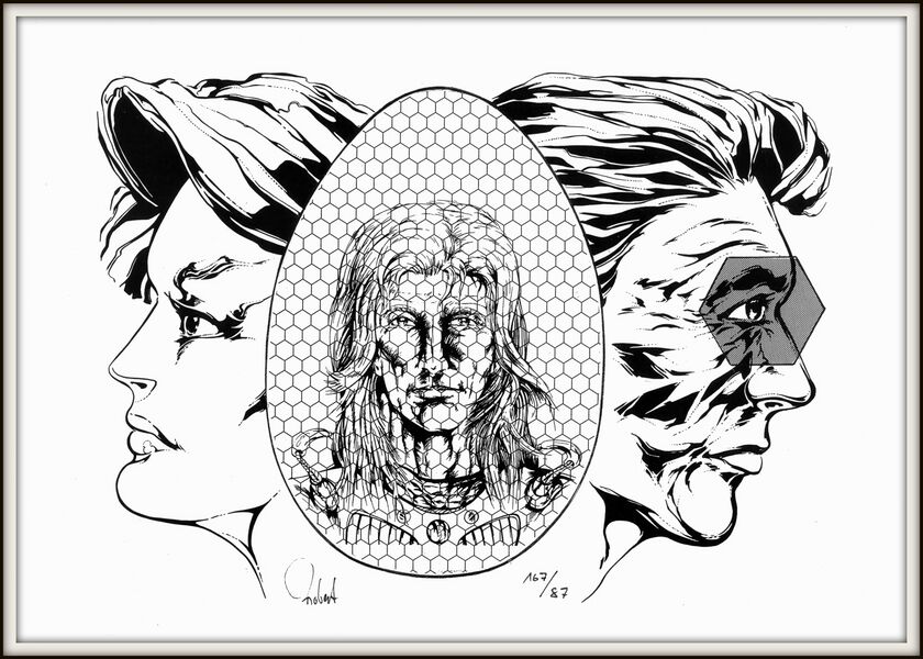 Chybrain zwischen Jododom und Jodokat Atlan 830 Zeichner: Robert Straumann © Heinrich Bauer Verlag KG, Hamburg