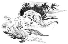 Sprinterechsen aus dem Venusdschungel PR 54 – Illustration 3 Zeichner: Johnny Bruck © Heinrich Bauer Verlag KG