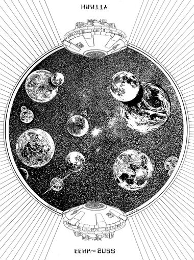 Begegnung der YTTRAH und EEHK-ZUSS. Atlan 766 Zeichner: Robert Straumann © Heinrich Bauer Verlag KG, Hamburg