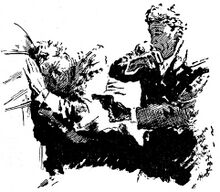 Julian Tifflor wird »entführt« PR 82 – Illustration 1 Zeichner: Johnny Bruck © Heinrich Bauer Verlag KG