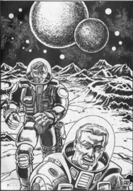 An der Oberfläche - Arkoniden (auf Mimas) PR 2008 Zeichner: Michael Wittmann © Heinrich Bauer Verlag KG, Hamburg