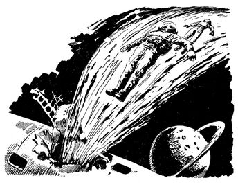 PR 13 Chaktor und Ras Tschubai auf der Flucht Zeichner: Johnny Bruck © Heinrich Bauer Verlag KG, Hamburg