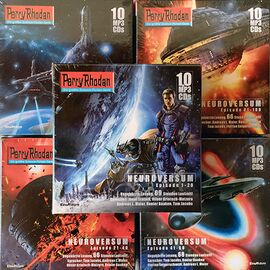 Hörbücher Neuroversum Sammelboxen 1–5 (50 MP3-CDs) © Eins A Medien GmbH, Köln